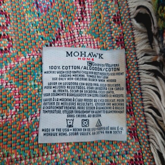 Mohawk Home Family Tree Throw Blanket Tapestry Made in USA 45"x65” - Picture 5 of 5
